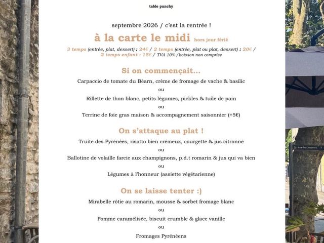 JÒÏA MÂA à la carte le midi