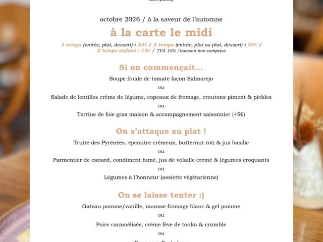 JÒÏA MÂA à la carte le midi