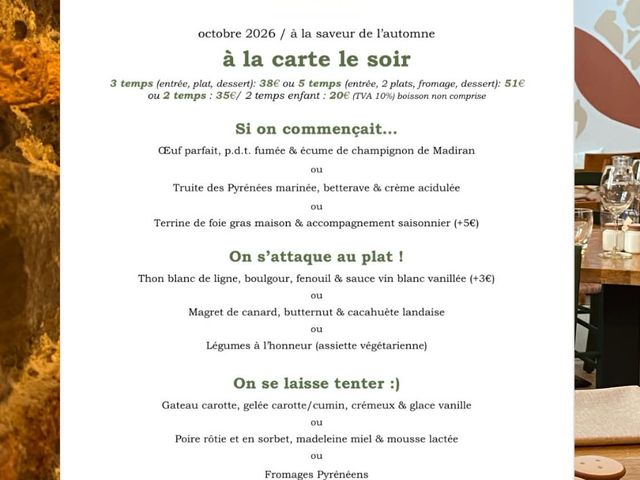 JÒÏA MÂA à la carte le soir