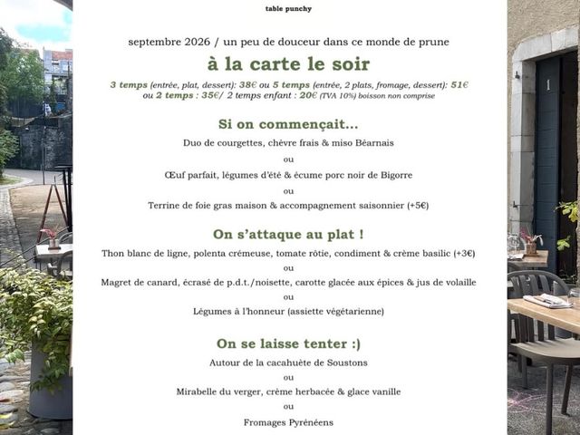 JÒÏA MÂA à la carte le soir