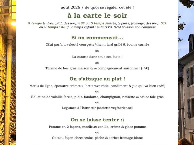 JÒÏA MÂA à la carte le soir