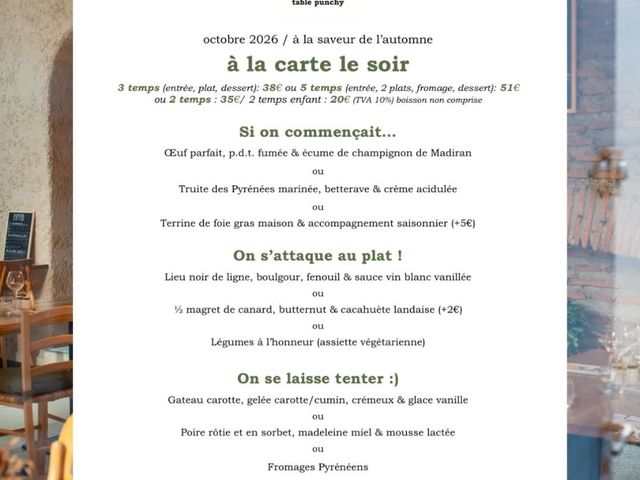 JÒÏA MÂA à la carte le soir